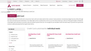 Credit Card - Axis Bank