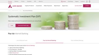 Pay via Internet Banking - Axis Bank