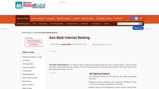 Axis Bank Internet Banking - Net Banking Feature, Iconnect Login ...