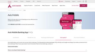 Axis Mobile Banking App FAQs - Axis Bank