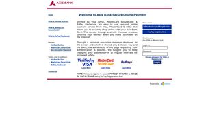 Axis Bank Secure Online Payment
