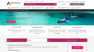 Axis Bank | Online Trading - The Axis Direct Advantage