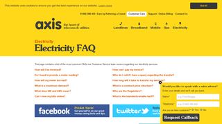 Electricity FAQ - Axis