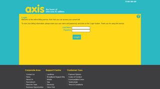 Axis - WebPortal - Login