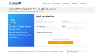 How Can You Get Your Axis Bank Personal Loan Statement?