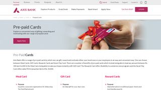 Prepaid Cards - Axis Bank