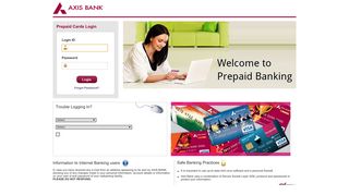 Prepaid Cards Login - Axis Bank