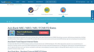 Axis Bank NRE FD Rates | Axis Bank NRI Fixed Deposit - BankBazaar