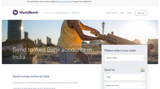 Send Money to India Axis Bank Online | WorldRemit