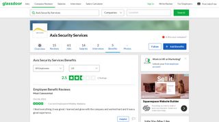 Axis Security Services Employee Benefits and Perks | Glassdoor