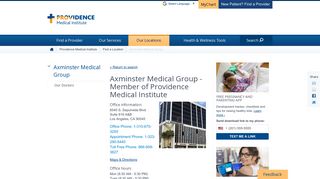 Axminster Medical Group - Providence Health & Services Southern ...