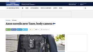 Axon debuts new Taser and body camera - Phoenix Business Journal