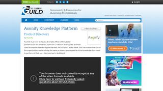 Axonify Knowledge Platform : Product Directory | The eLearning Guild