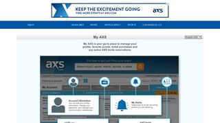 My AXS - Feature Page - AXS.com