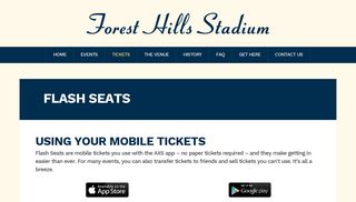 Flash Seats | Forest Hills Stadium