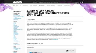 Axure Share Basics