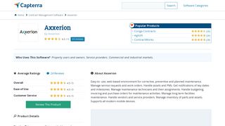 Axxerion CMMS Reviews and Pricing - 2019 - Capterra