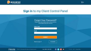 Axxess DSL - Client Control Panel