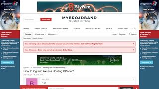 How to log into Axxess Hosting CPanel? | MyBroadband