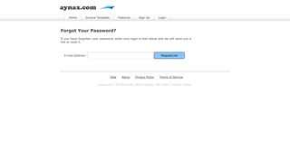 Forgot Your Password :: Aynax.com