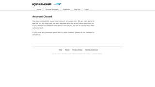 Account Closed :: Aynax.com