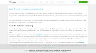 Social trading - Ayondo