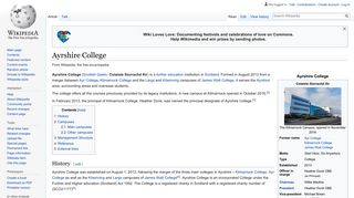 Ayrshire College - Wikipedia