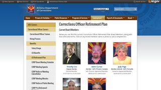 Corrections Officer Retirement Plan | Arizona Department of Corrections