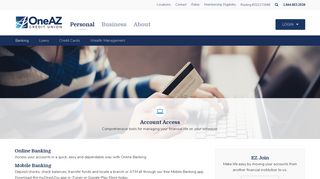 Account Access - Online, Mobile, Telephone ... - OneAZ Credit Union