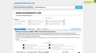 azandmeapp.com at WI. Welcome to AstraZeneca AZ&Me | AZ&Me ...