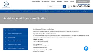 Assistance with your medication - Helix Biomedics Clinical Research