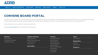 Convene Board Portal - Azeus Systems Limited