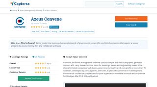 Azeus Convene Reviews and Pricing - 2019 - Capterra