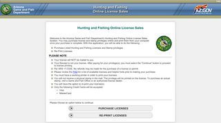 AZ.gov Arizona's Official Website - Hunting and Fishing Online ...