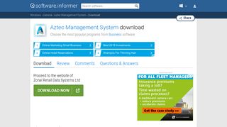 Download Aztec Management System by Zonal Retail Data Systems Ltd