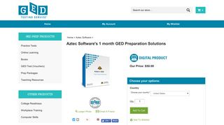 Aztec Software's 1 month GED Preparation | Official GED Marketplace