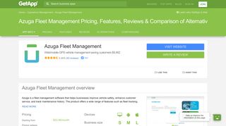 Azuga Fleet and eLogs Pricing, Features, Reviews & Comparison of ...