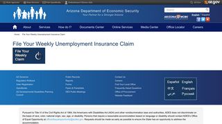 File Your Weekly Unemployment Insurance Claim | Arizona ...