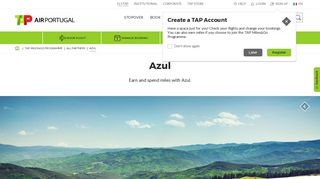 Azul - Earn and spend miles | TAP Air Portugal