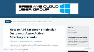 How to Add FaceBook Single Sign-On to your Azure Active Directory ...