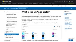 What is the MyApps portal in Azure Active Directory? | Microsoft Docs
