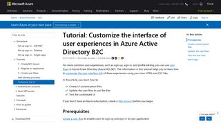 Tutorial - Customize the user interface of your applications in Azure ...