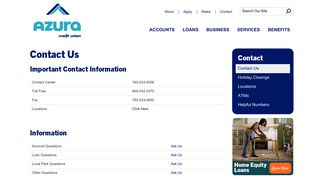 Azura Credit Union - Contact Us