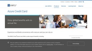 Azure Credit Card : United Nations Federal Credit Union