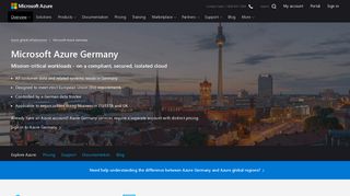 Azure Germany Cloud Computing | Microsoft Azure