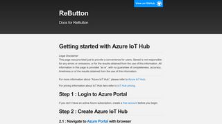 Getting started with Azure IoT Hub | ReButton - GitHub Pages