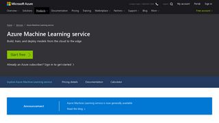 Azure Machine Learning Service | Microsoft Azure