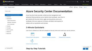 Azure Security Center Documentation - Tutorials, API Reference ...
