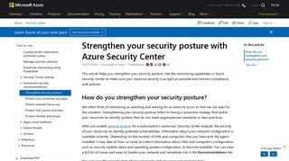 Strengthen your security posture with Azure Security Center | Microsoft ...