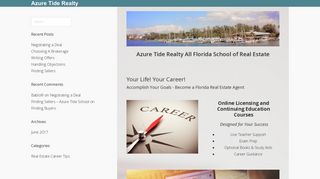 Azure Tide Realty – All Florida School of Real Estate